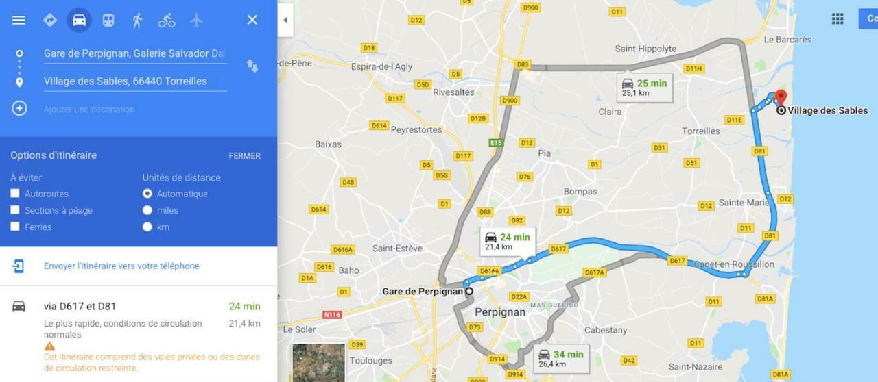 Maison Jardin Wifi - Climatisation - 100 M Plage Sauvage - 20 Min Perpignan Torreilles Zewnętrze zdjęcie
